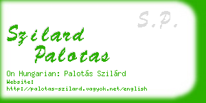szilard palotas business card